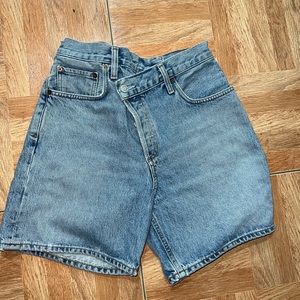 AGOLDE cross cross shorts